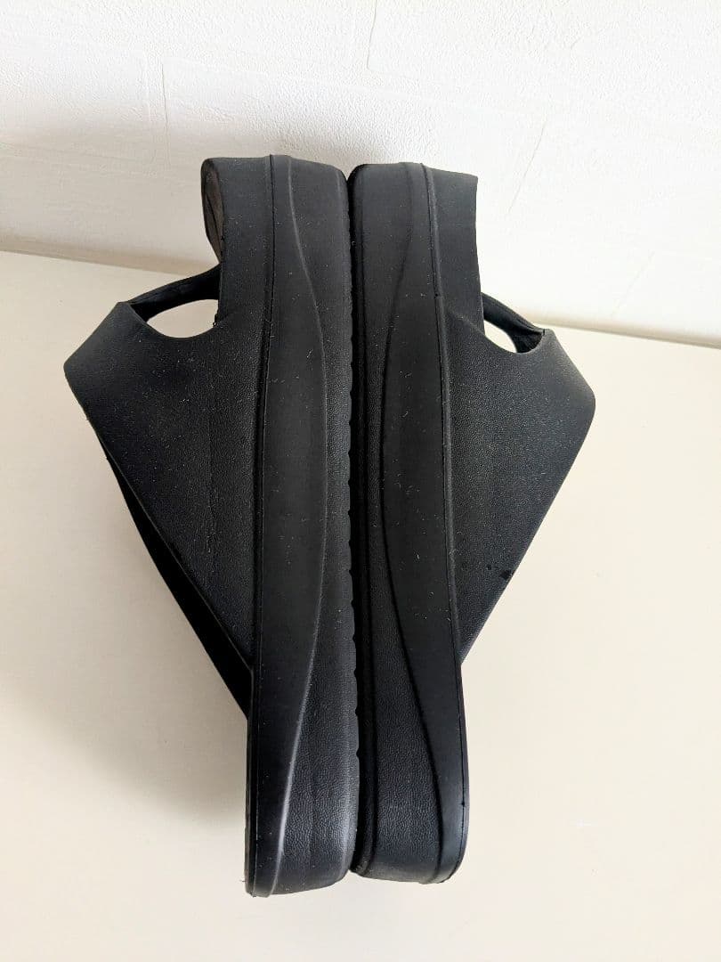 美品　ラクバキ　racbaki イージーサンダル　ブラック