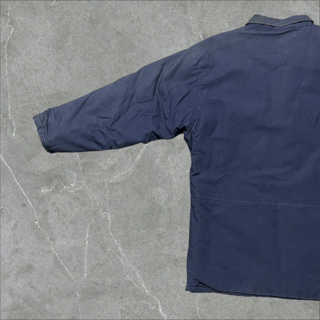 BIG BILL80s90s前半カナダ製ロングワークコートネイビー古着2XL相当