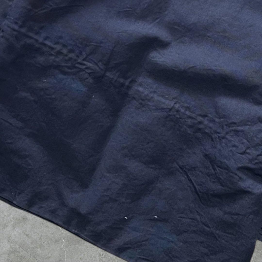 BIG BILL80s90s前半カナダ製ロングワークコートネイビー古着2XL相当