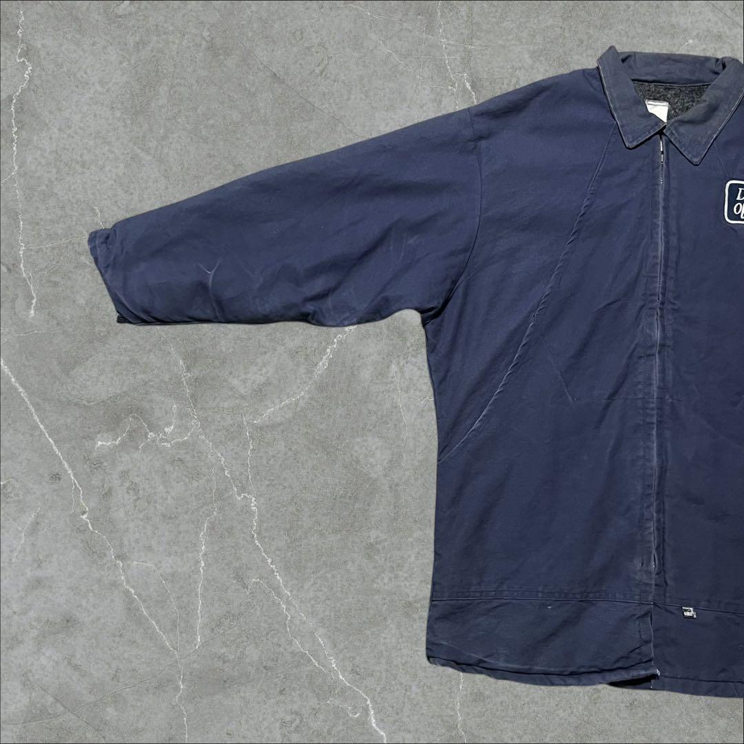 BIG BILL80s90s前半カナダ製ロングワークコートネイビー古着2XL相当