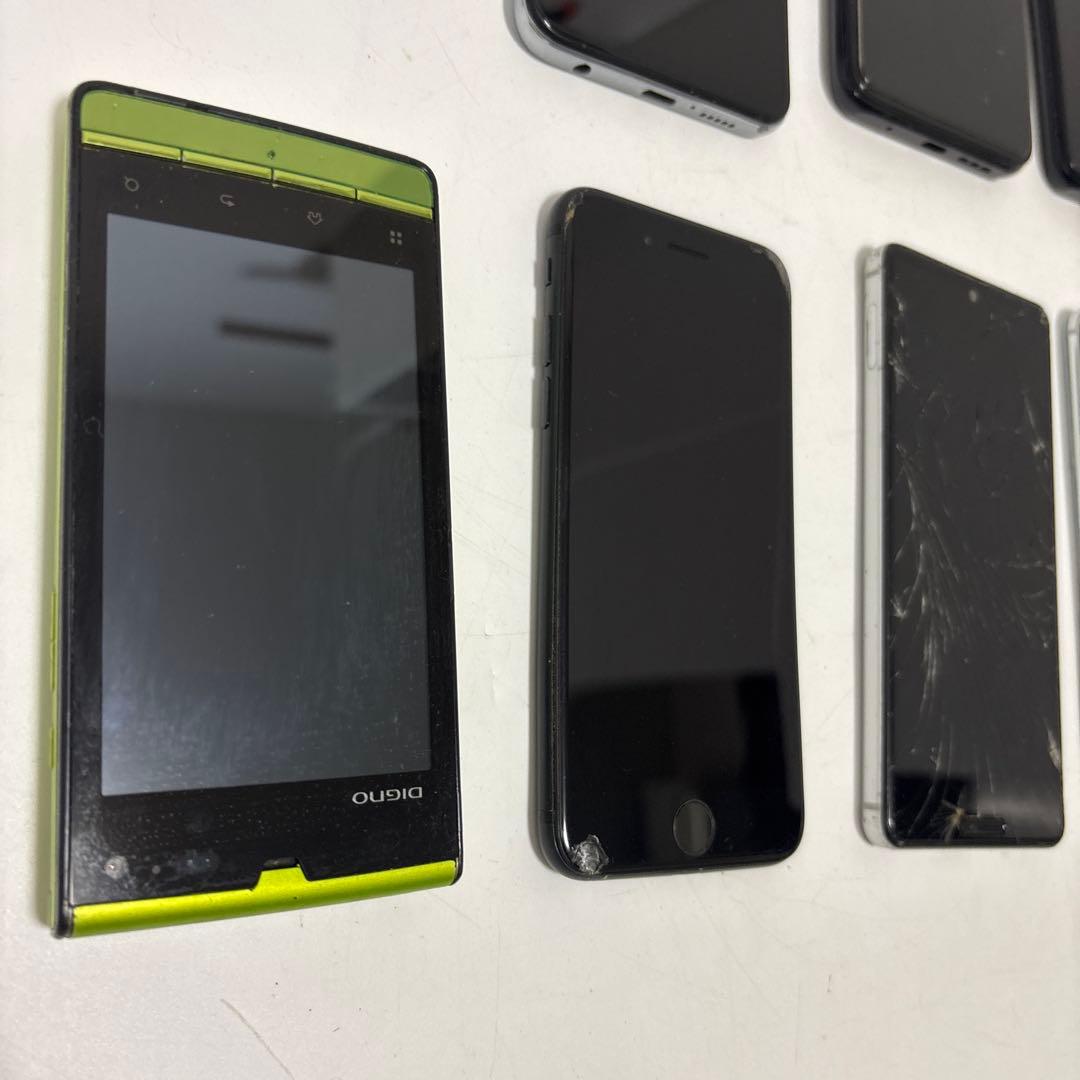 む*！様 【現状品】携帯電話 iPhone スマホ タブレットなど 11点まとめ