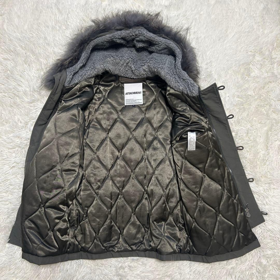 ATTACHMENT アタッチメント モッズコート　キルティング　カーキ　　1