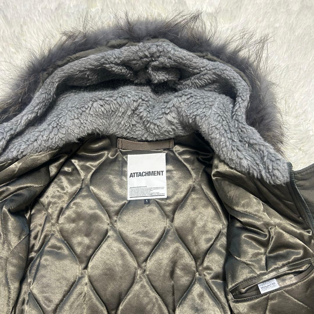 ATTACHMENT アタッチメント モッズコート　キルティング　カーキ　　1
