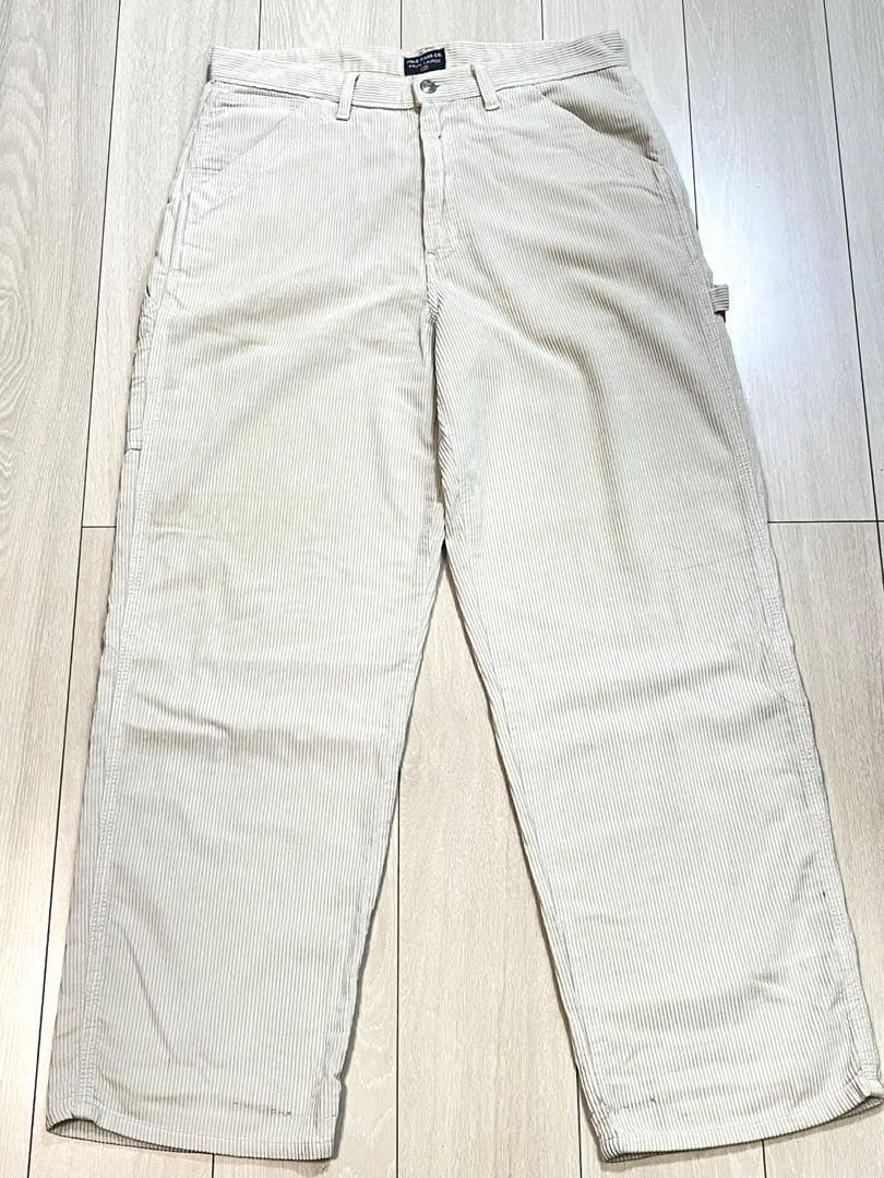 90s~00s Ralph Lauren 珍品 ホワイト コーデュロイペインター