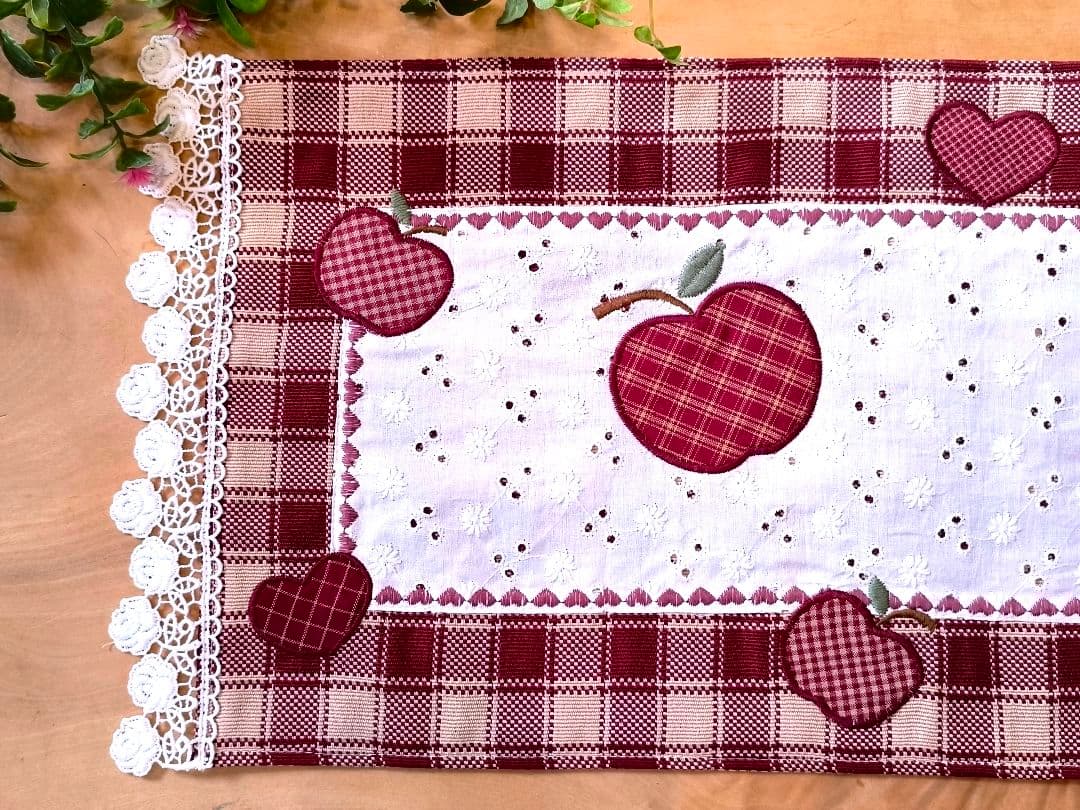 ⭐️アメリカンカントリー雑貨♥木製ෆまん丸りんごෆ＆ハンガー＆多目的マット