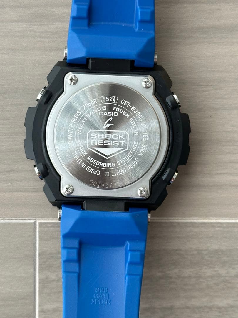 CASIO G-SHOCK GST-W300G ブルー