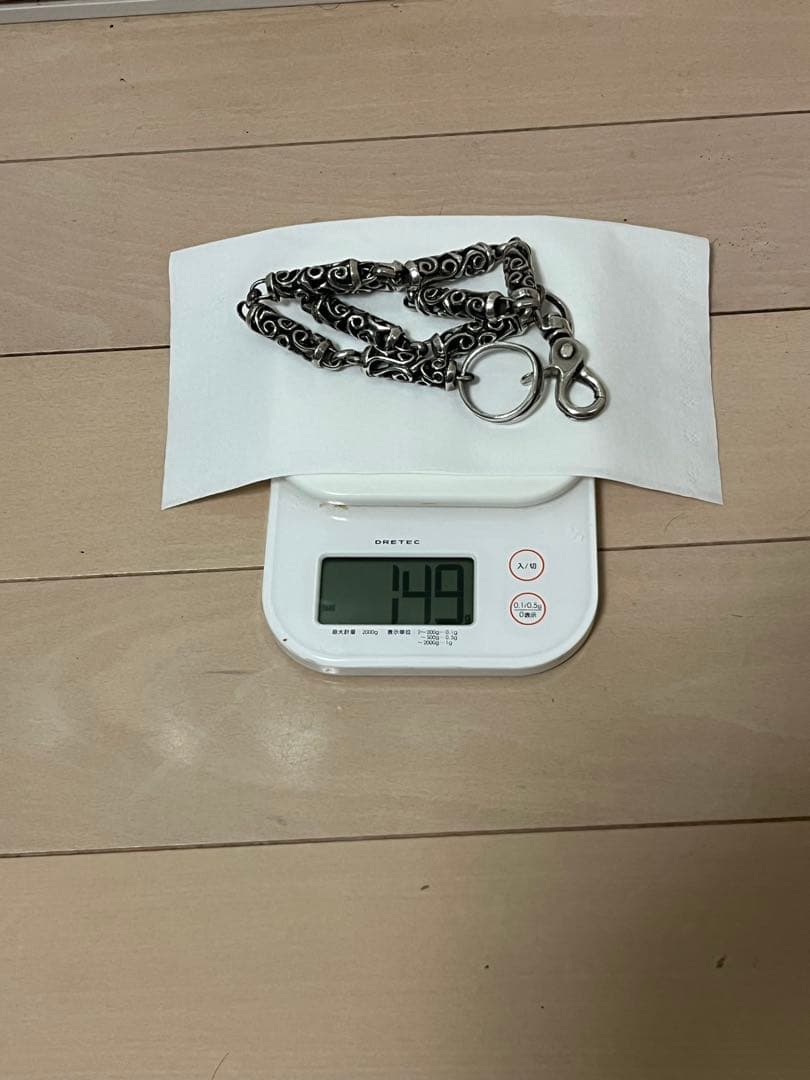 クロスローラー　シルバーウォレットチェーン