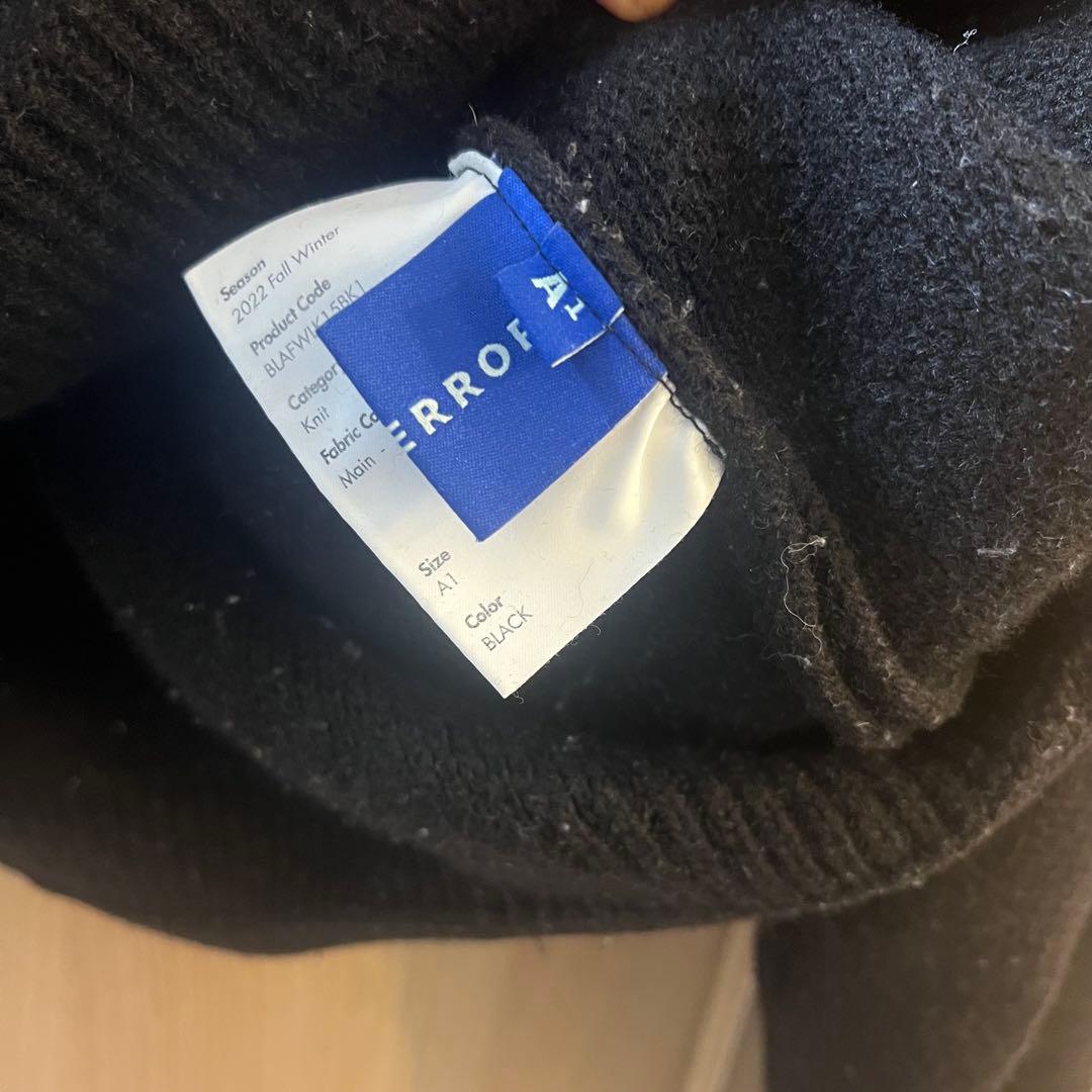 コムドットやまと着用　ADER ERROR ニット セーター 刺繍ロゴ付き