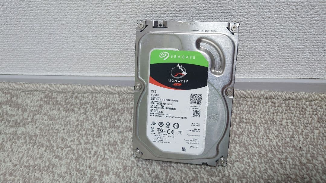 【中古】Seagate IronWolf 3.5インチ HDD 2TB