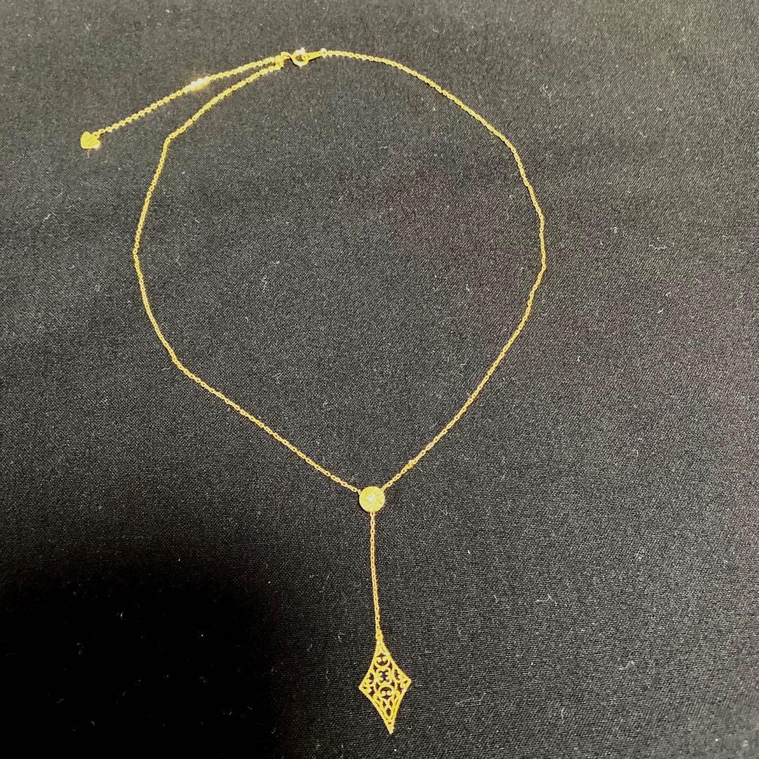 K18 YG（イエローゴールド）/WG （ホワイトゴールド）デザインネックレス