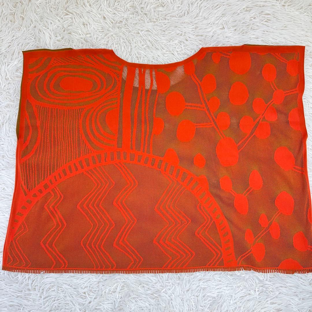 【人気】pleats please 半袖　カットソー　メッシュ　柄　サイズ3