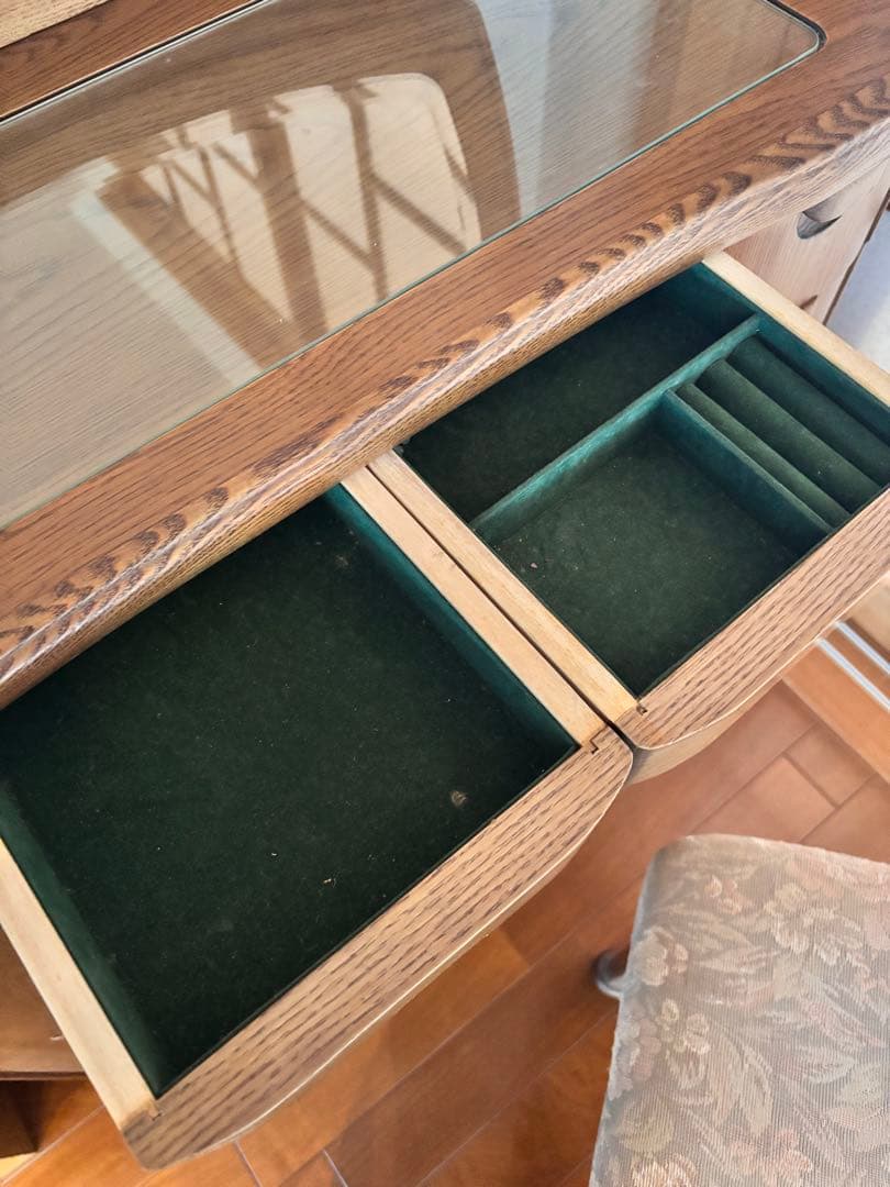 木製クラシックドレッサーチェアセット・鏡台⭐︎昭和レトロ