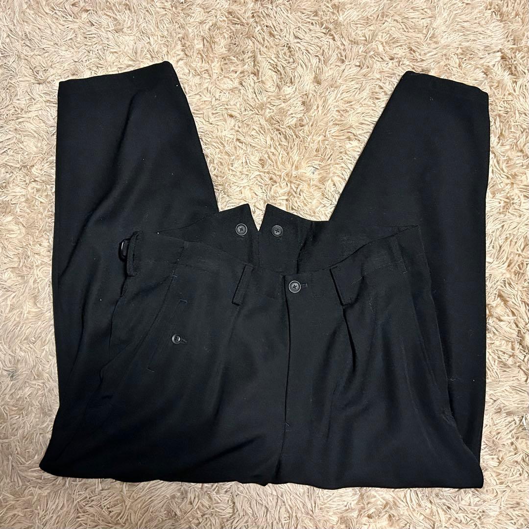 yohji Yamamoto 22aw サスペンダーパンツ オールドギャバジン