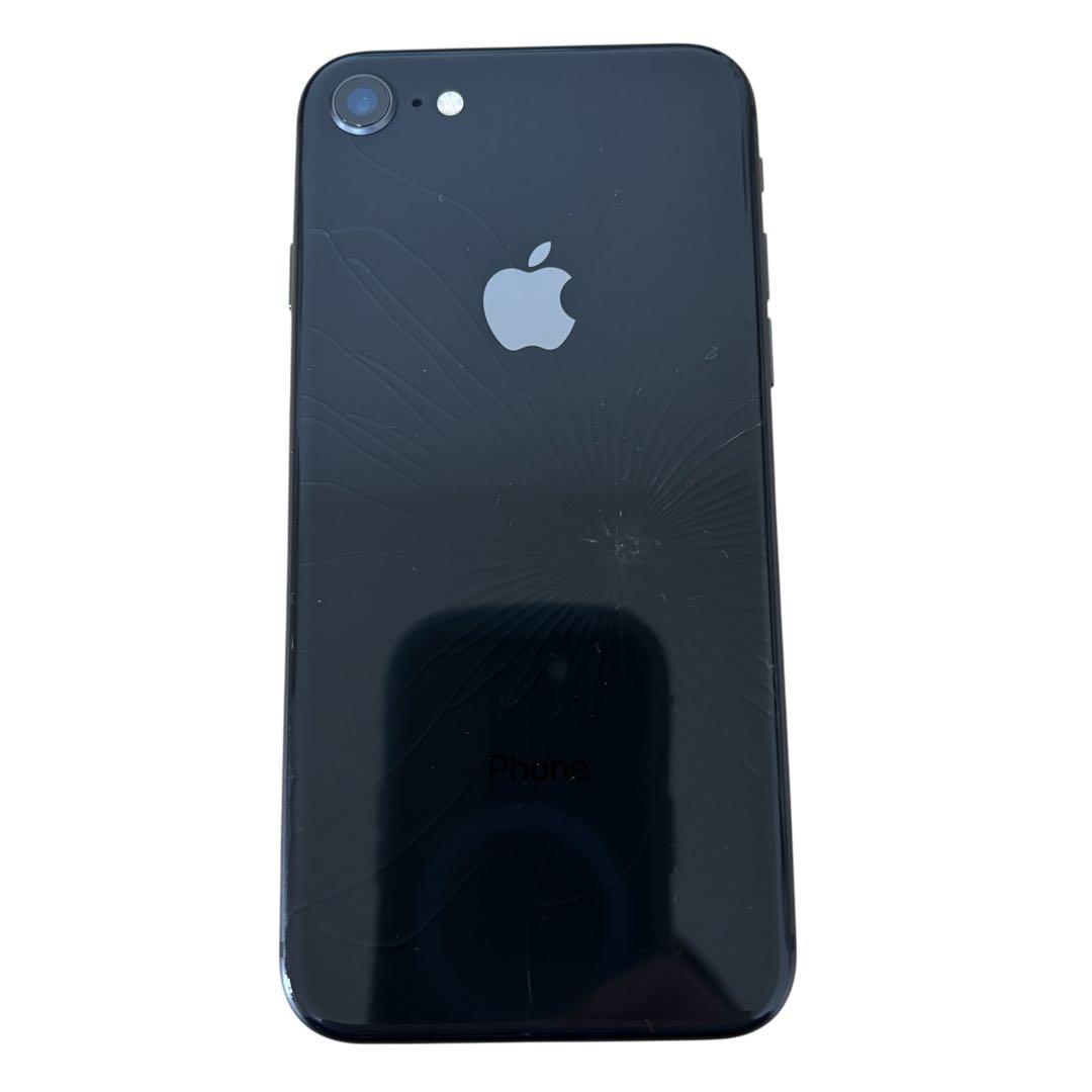 美品 iPhone 8 64GB バッテリー100% ソフトバンク 背面内部ヒビ