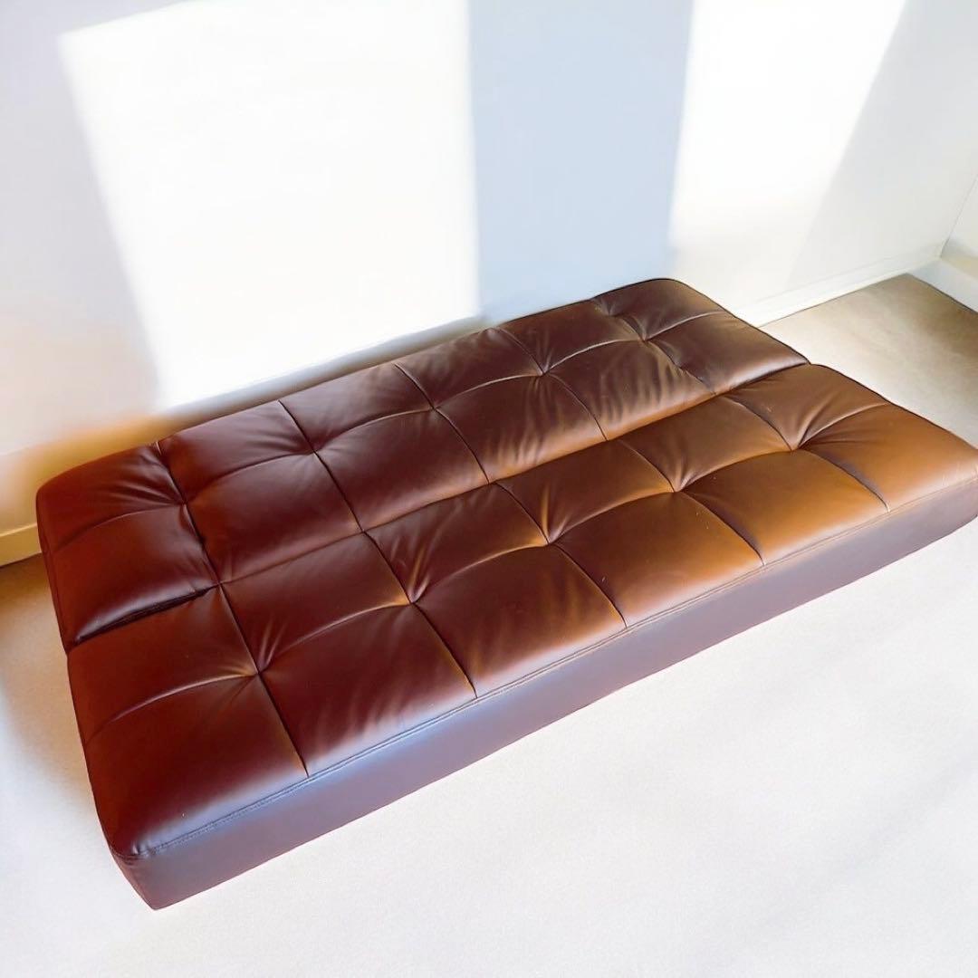 ニトリ　ソファベッド　Nシールドシリーズ マークスAM レザー調