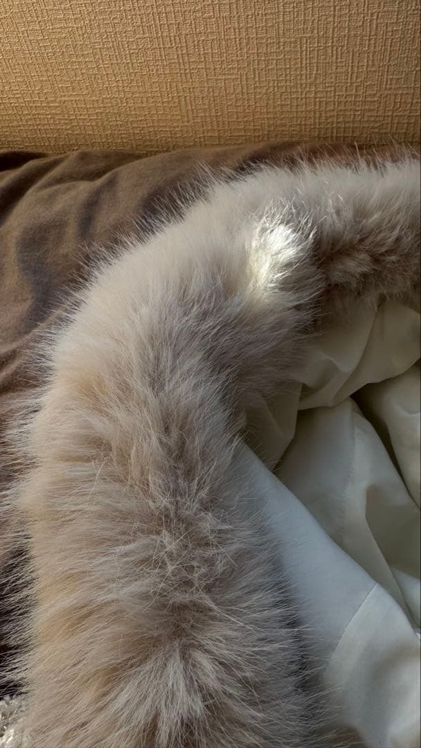 SNIDEL ファー付きツイードブルゾン フード付き アイボリー系　早く売りたい