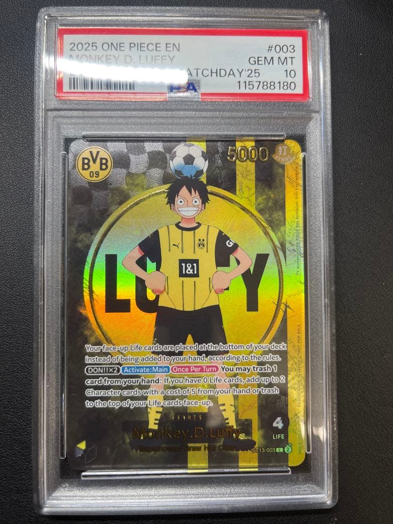 ドルトムントルフィ　psa10 ワンピースカード　英語