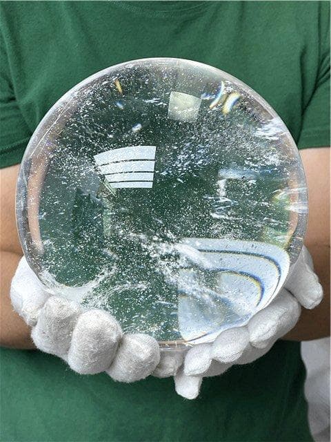 約:150mm 4095G超綺麗★水晶丸玉B87B1/186B24D