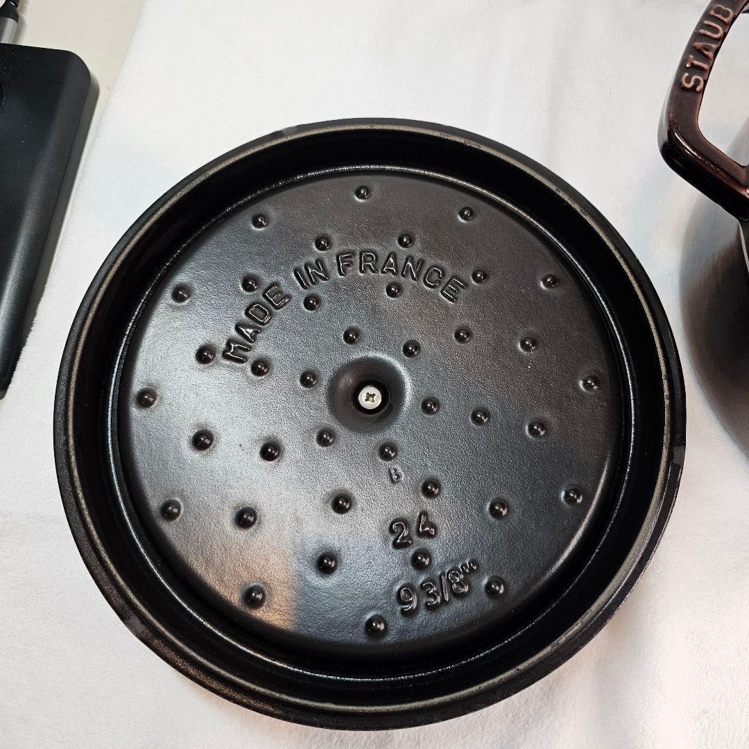 廃盤 Staub ストウブ 24cm パープル ナス オーベルジン