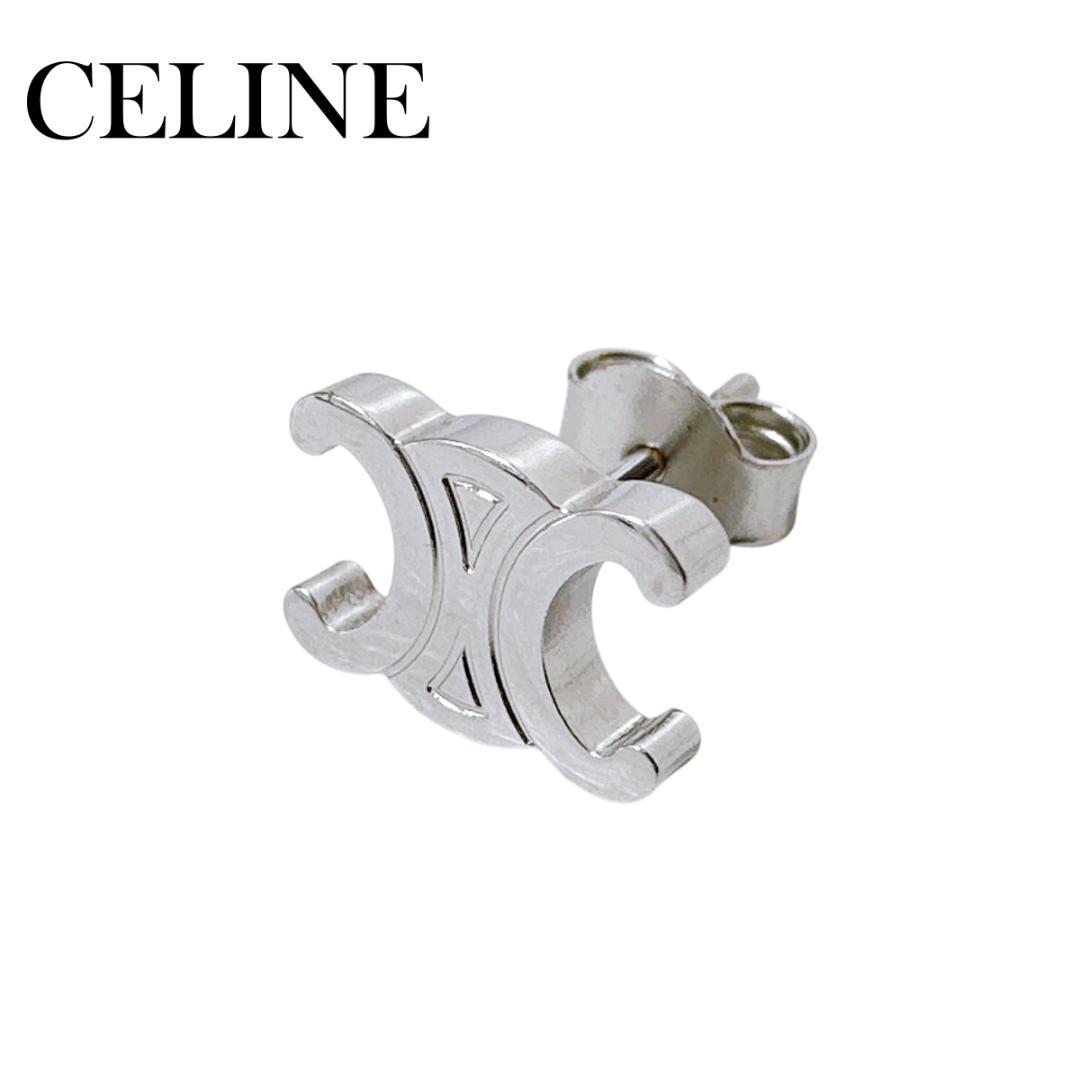 CELINE 片耳 トリオンフ スタッズ ピアス ブラス SILVER シルバー