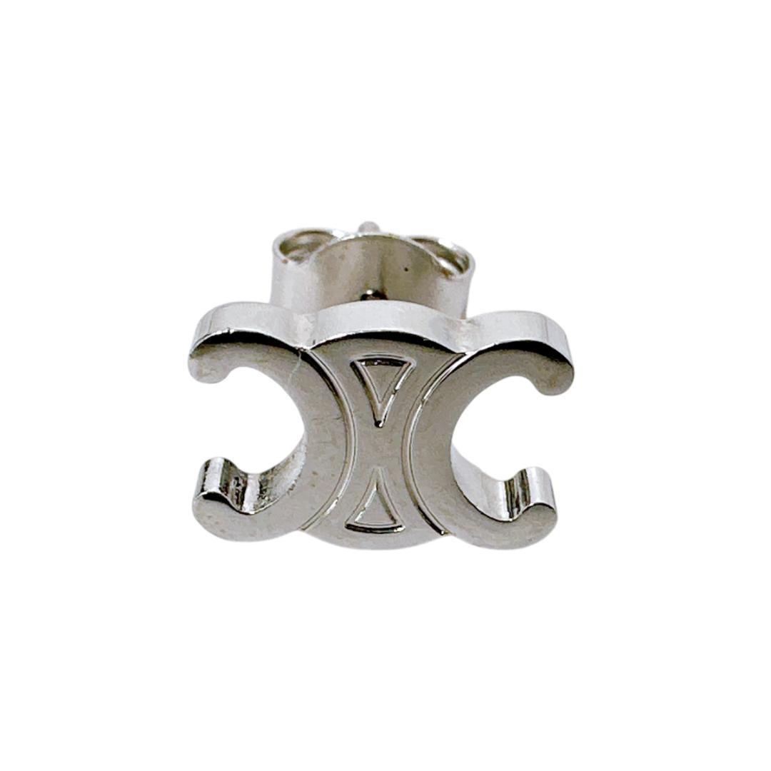 CELINE 片耳 トリオンフ スタッズ ピアス ブラス SILVER シルバー