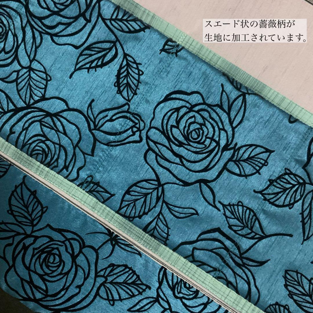 帯　猫と蝶々　リメイク　山葡萄ハンドルバッグ　通しマチタイプ