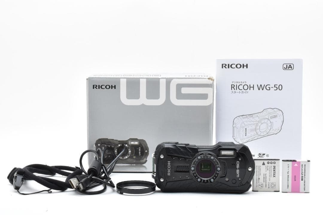 ■美品■ RICOH WG-50 防水 防塵 耐衝撃 現場/アウトドア　動作OK