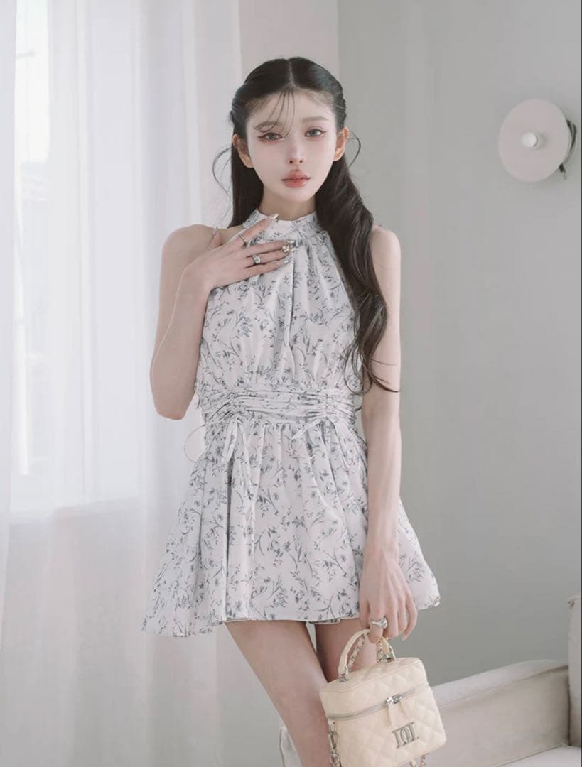 Darich ダーリッチ アメスリギャザーフレアミニワンピース Free-L