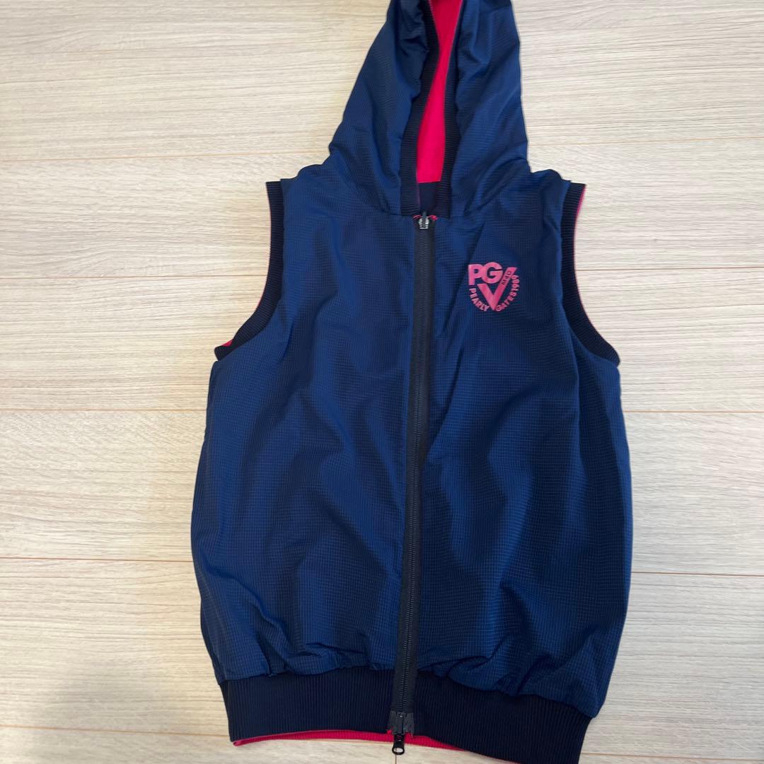 パーリーゲイツ、リバーシブルベスト、未使用に近い、