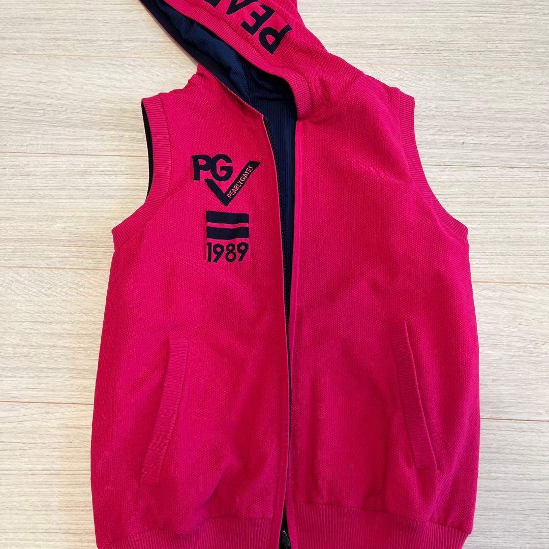 パーリーゲイツ、リバーシブルベスト、未使用に近い、