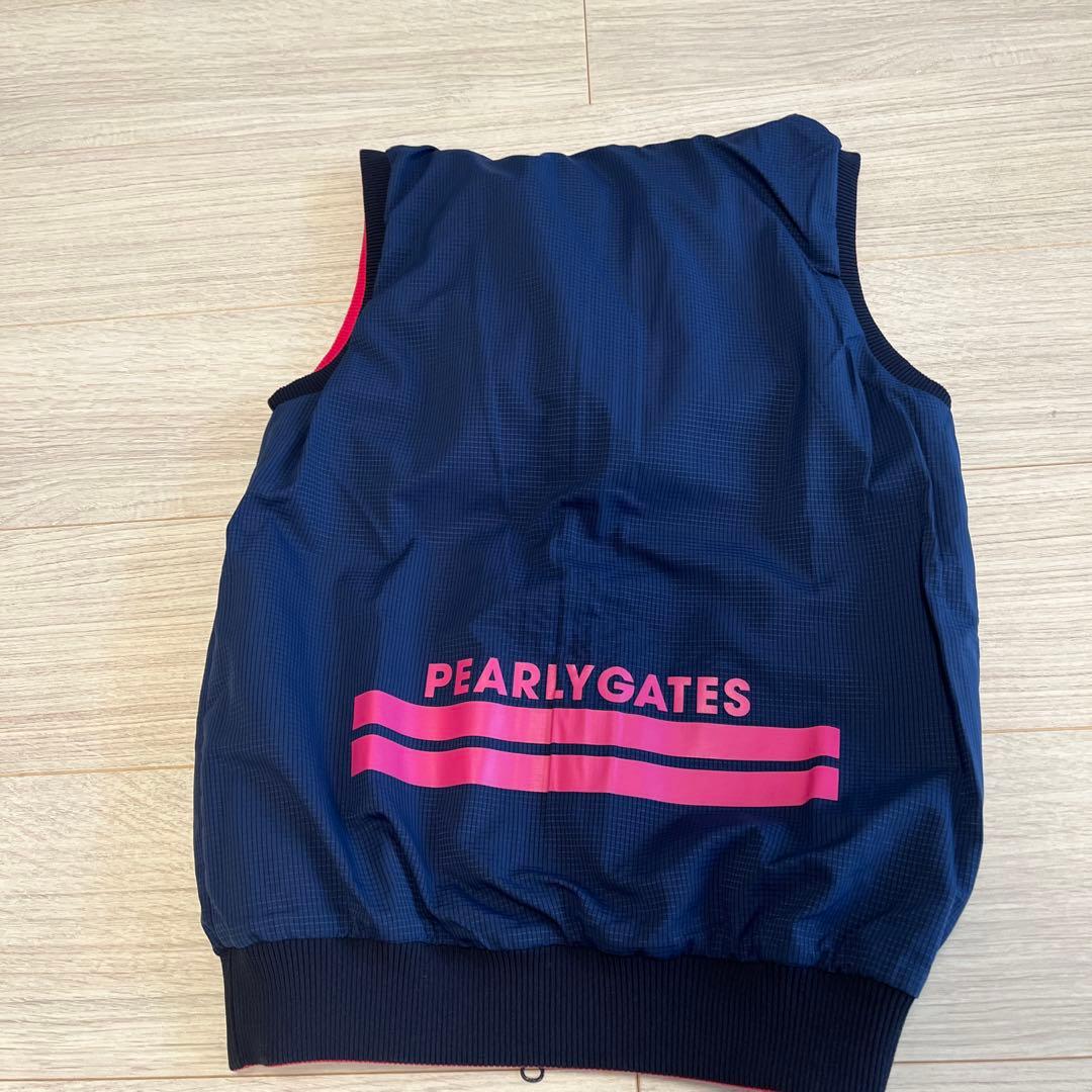 パーリーゲイツ、リバーシブルベスト、未使用に近い、