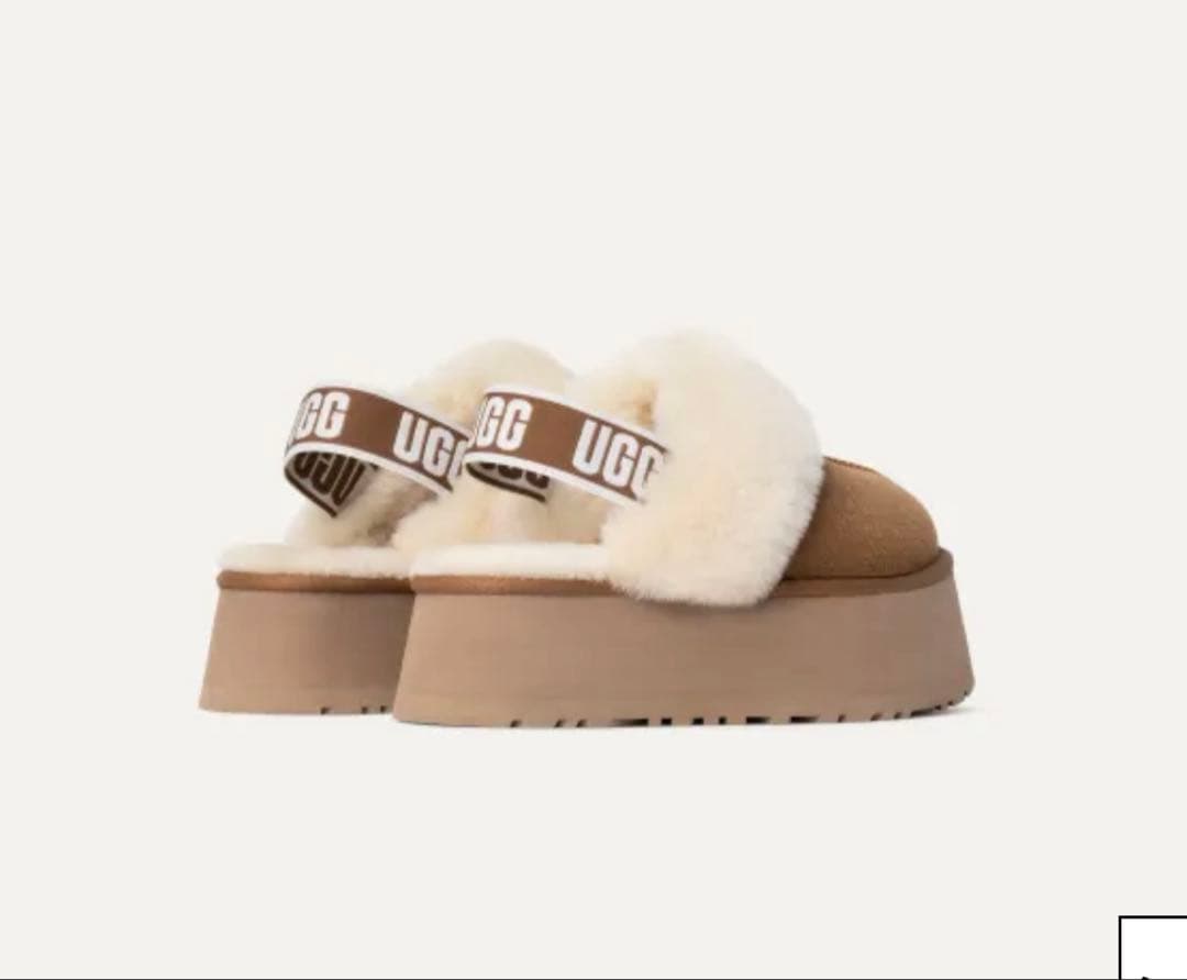 UGG スエードファースリッポン ブラウン
