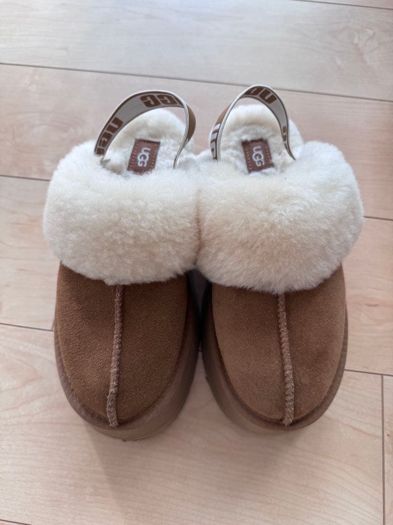 UGG スエードファースリッポン ブラウン