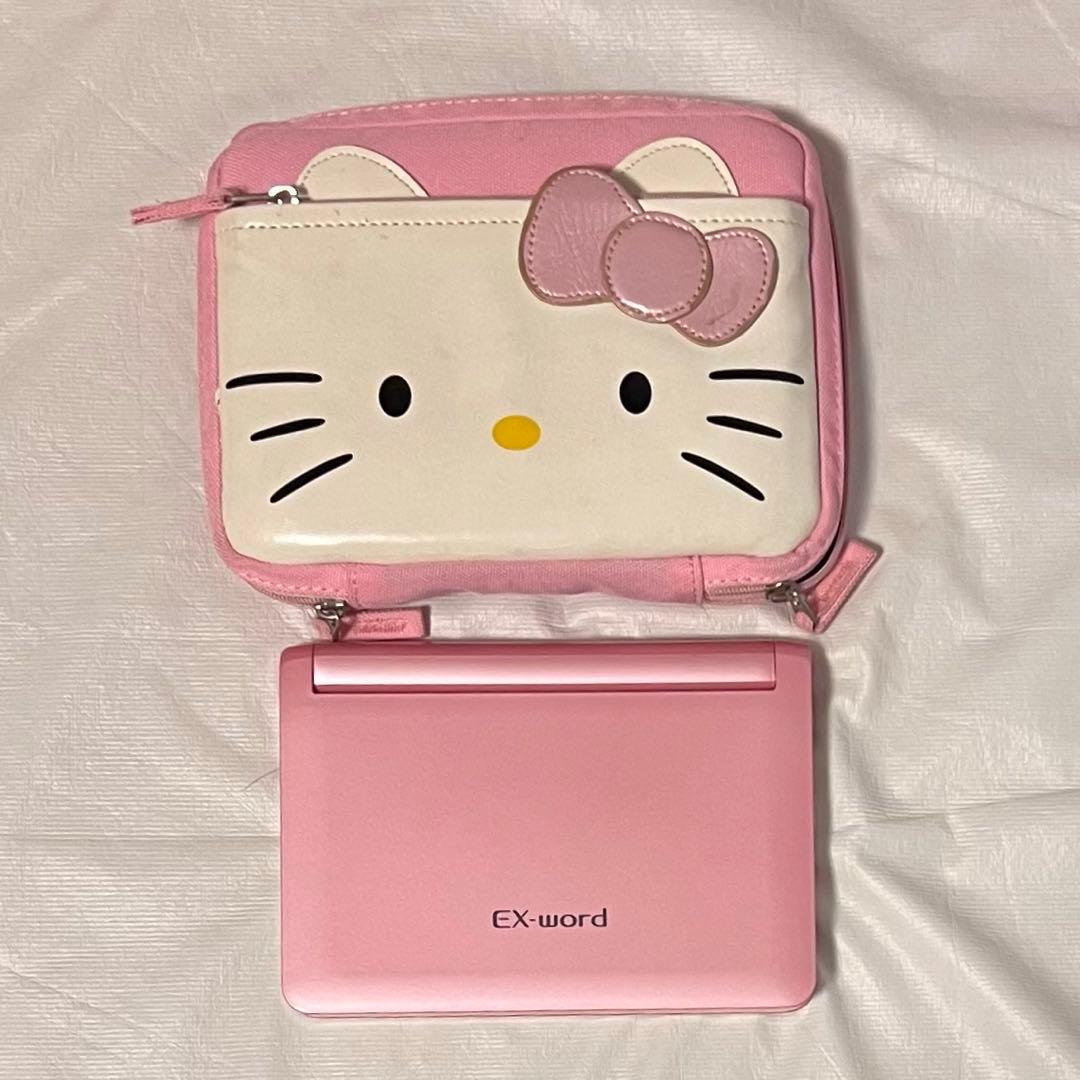 CASIO カシオ　電子辞書 EX-word 高校生モデル　ピンク　キティ