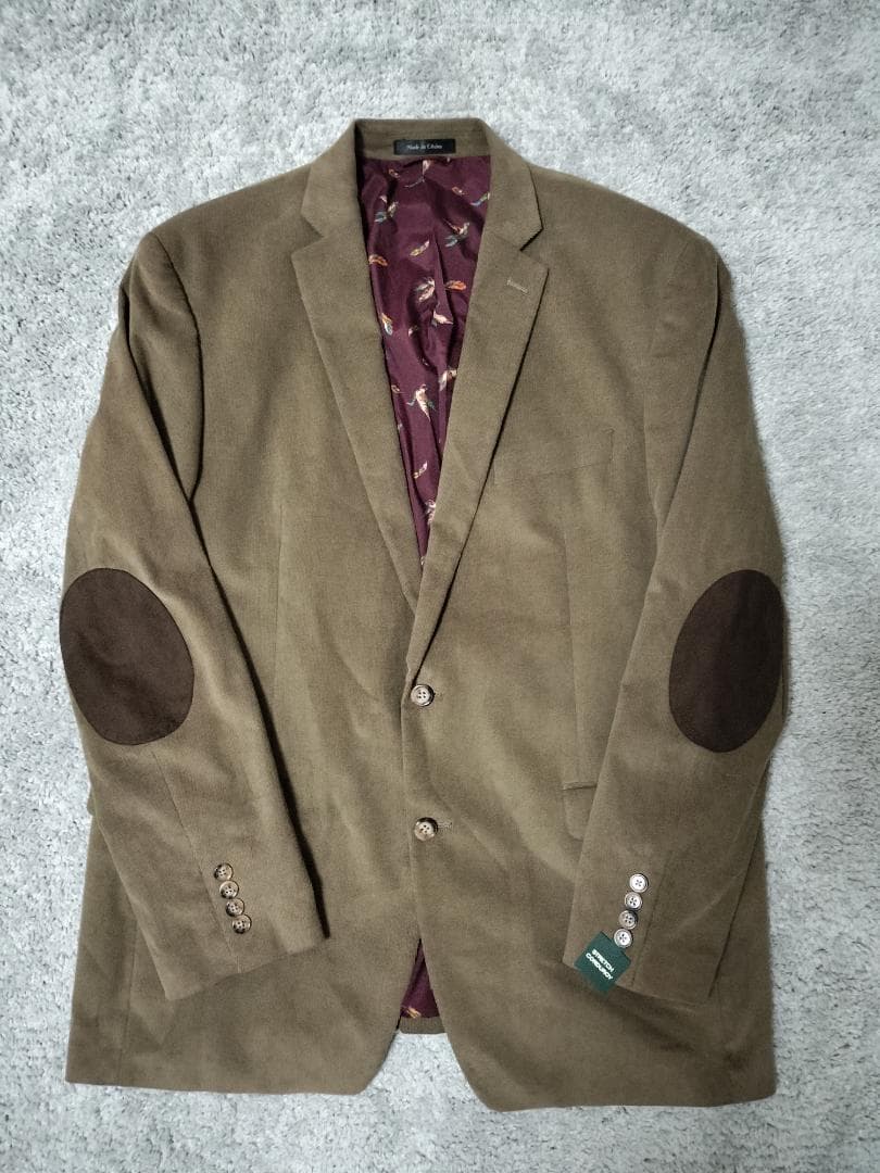 ラルフローレン/コーデュロイJKTエルボーパッチ裏地バード総柄/ビッグシルエット