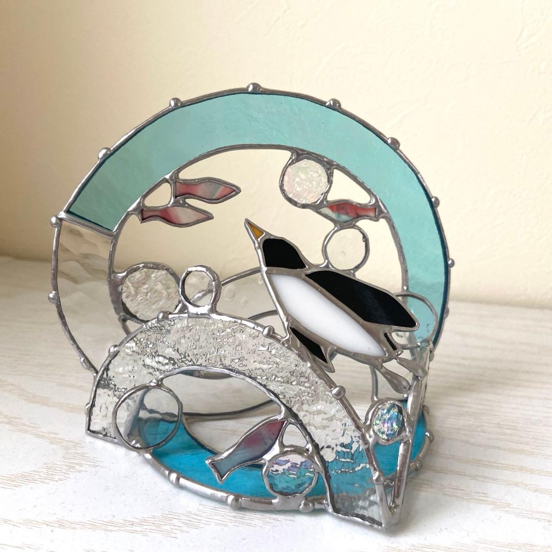 dekocyann 様　ご確認用　ペンギン親子と氷の舞台　泳ぐペンギン