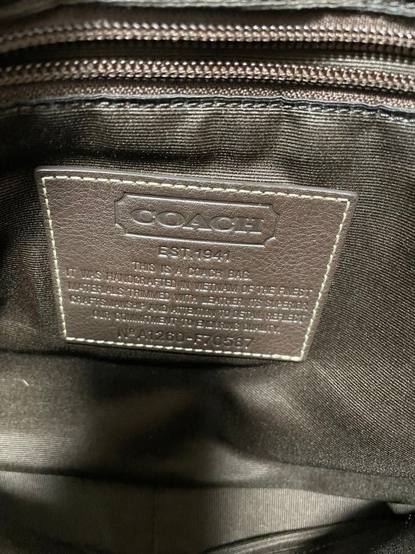 COACH コーチ ショルダーバッグ メッセンジャーバッグ キャンバス ベージュ