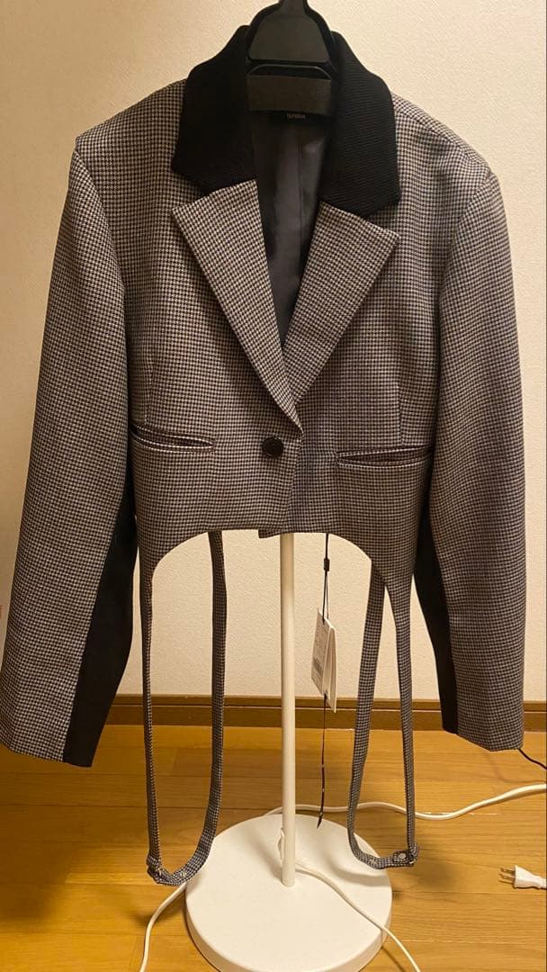 BONBOM × Ameri HOUNDSTOOTH GARTER JACKET