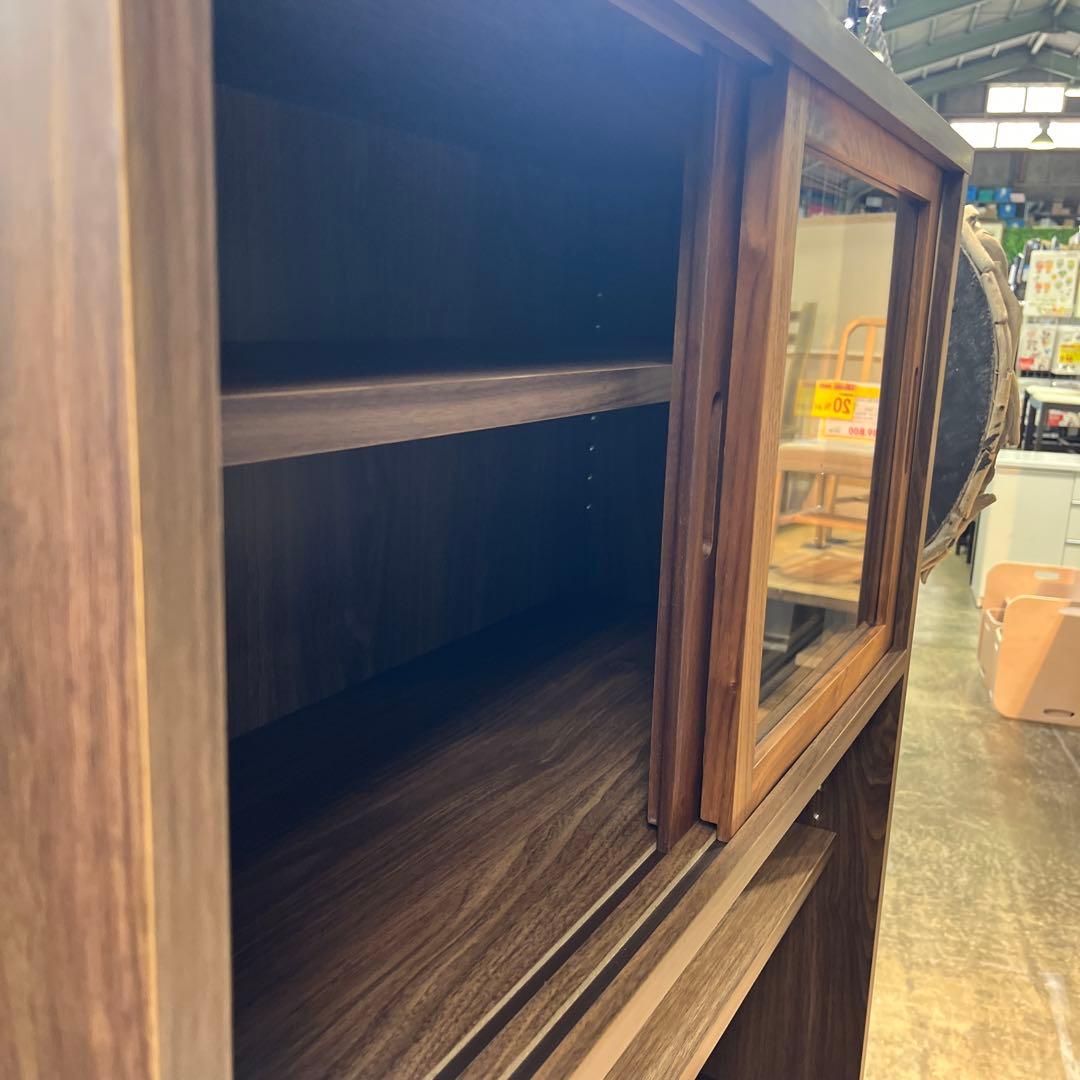 無印良品　カップボード　ウォールナット材