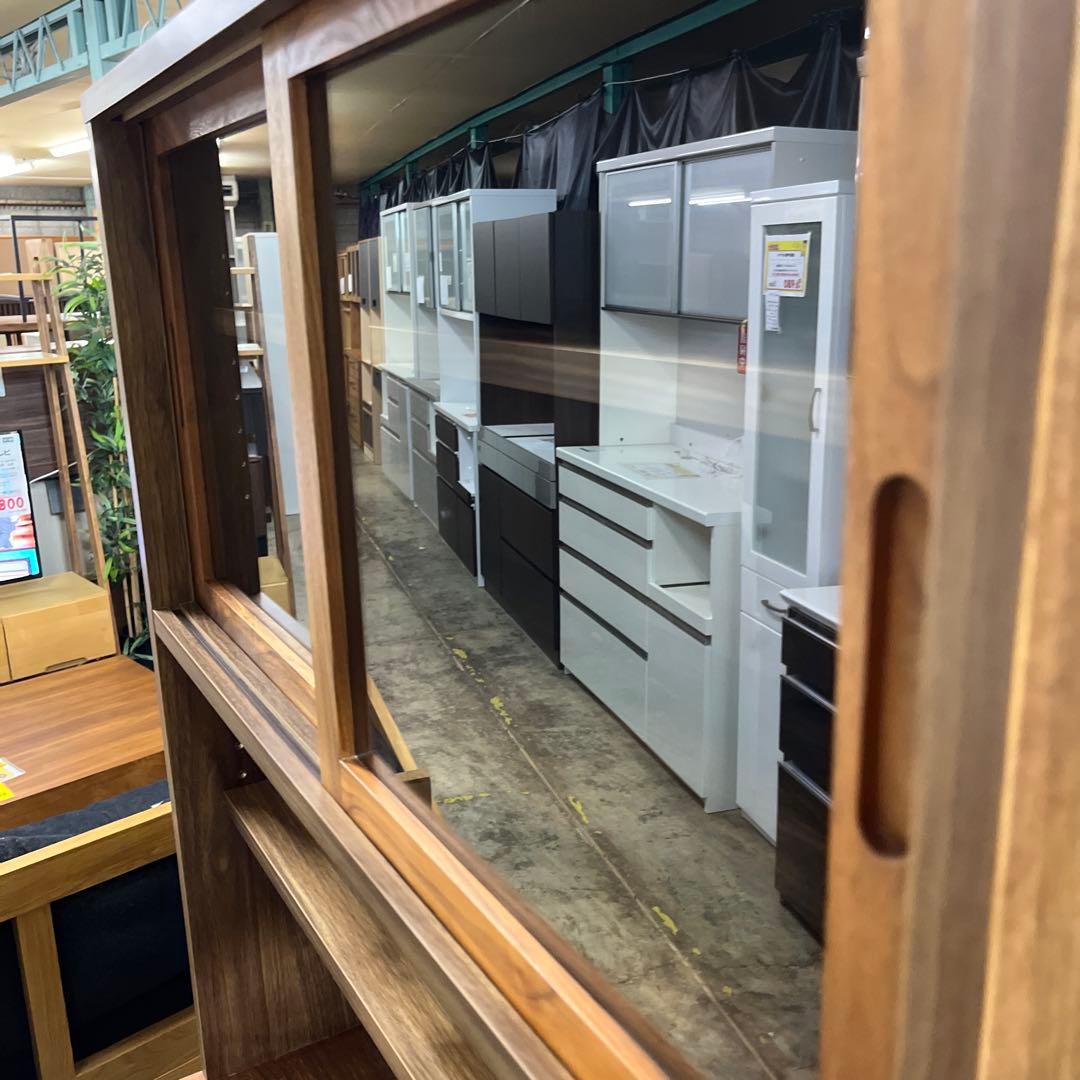 無印良品　カップボード　ウォールナット材