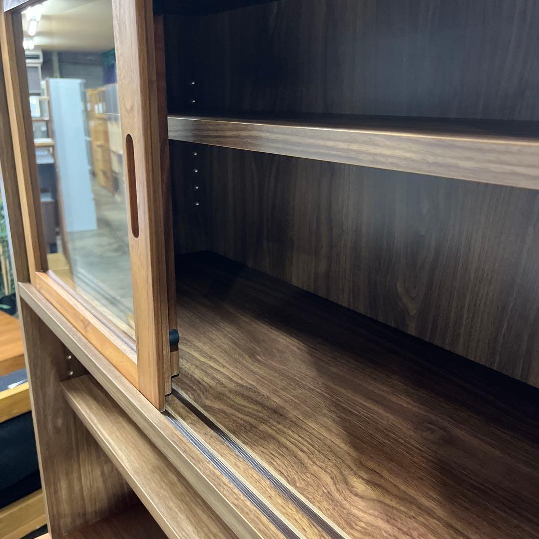 無印良品　カップボード　ウォールナット材