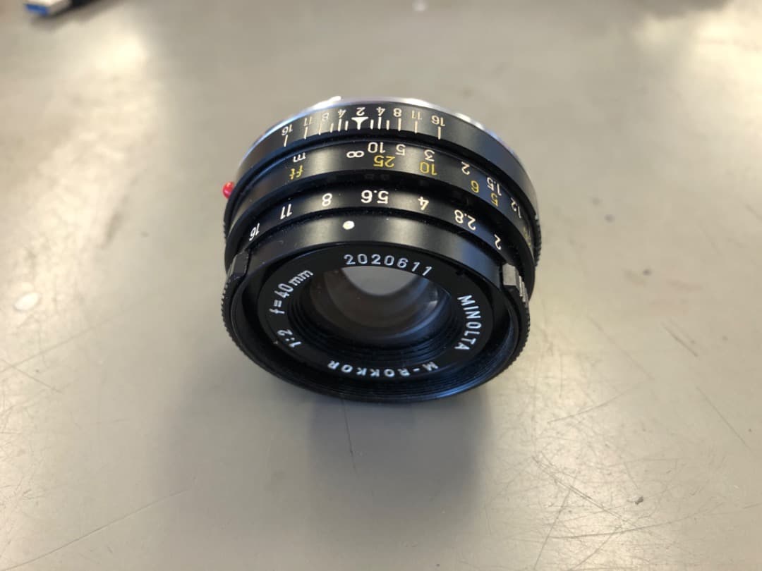MINOLTA M-ROKKOR 40mm f/2 レンズ
