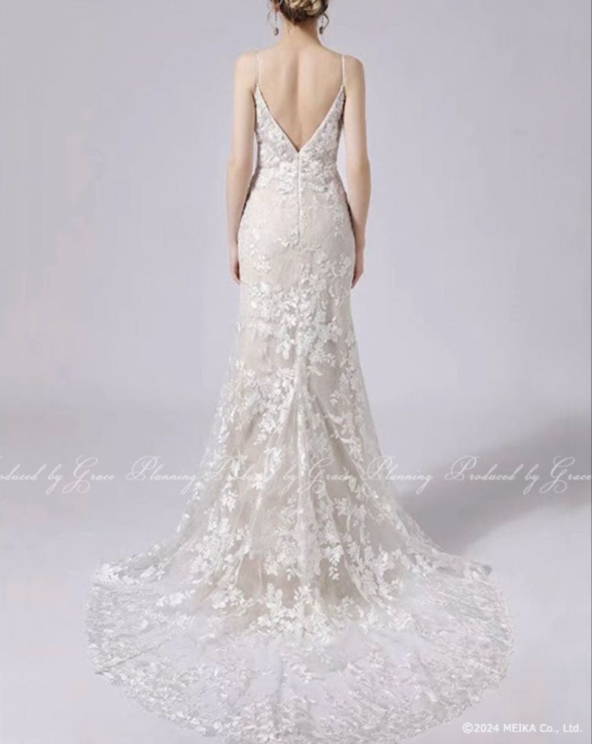 pink【グレースシトラス】ウエディングドレス　マーメイドドレス　9号