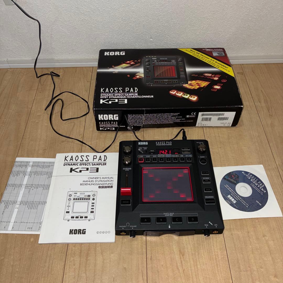 フルセット　KORG KAOSS PAD エフェクトサンプラーKP3動作確認済
