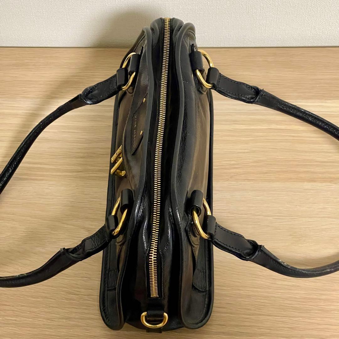 MARC JACOBS 本革2WAYハンドバッグ 黒 美品