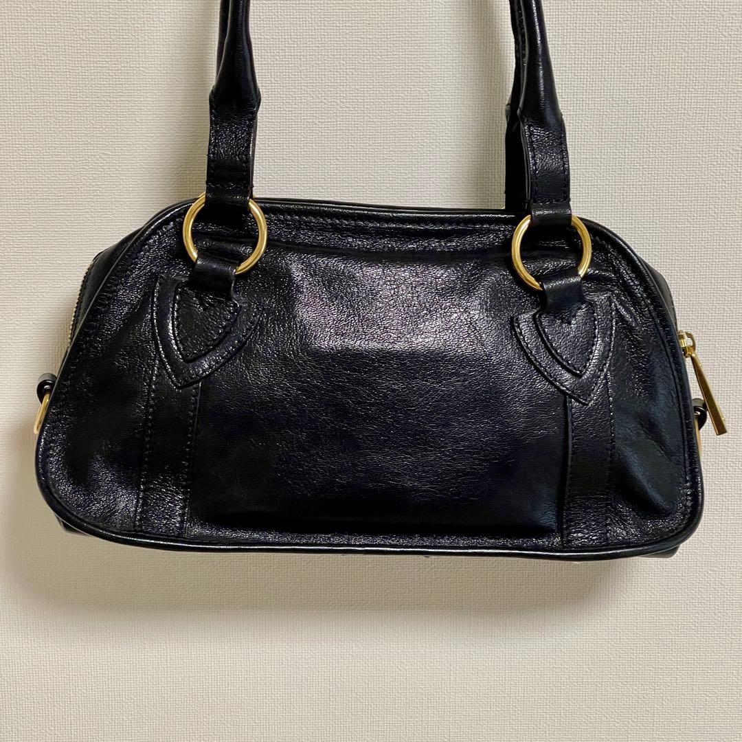 MARC JACOBS 本革2WAYハンドバッグ 黒 美品