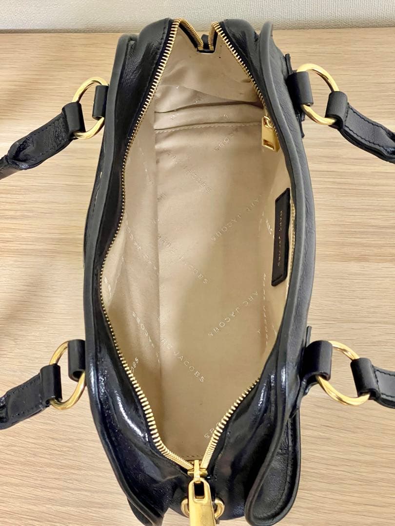 MARC JACOBS 本革2WAYハンドバッグ 黒 美品