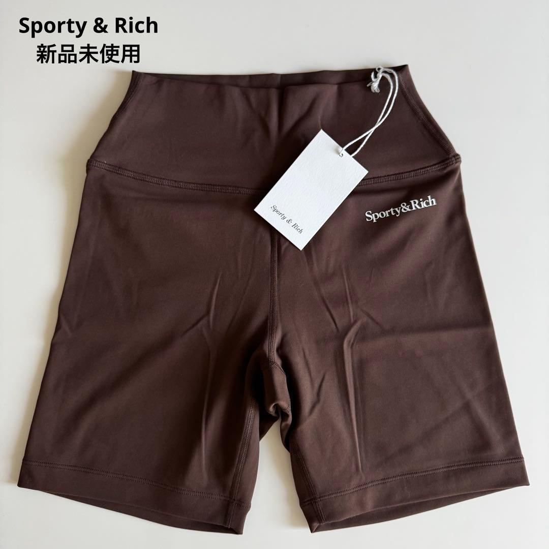 Sporty & Rich ブラウンショートレギンス Mサイズ