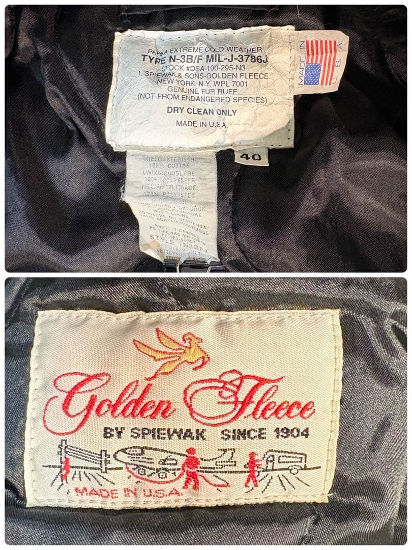 SPIEWAK スピワック N-3B ミリタリージャケット　アメリカ製　コットン