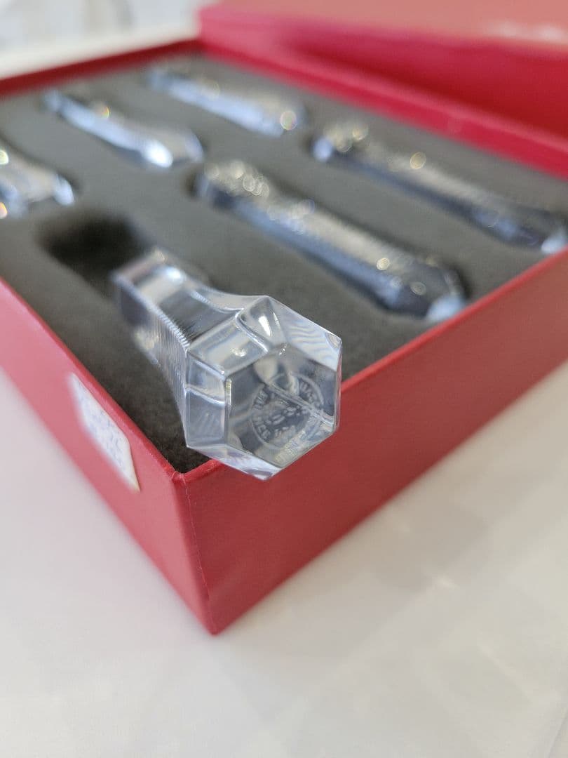 Baccarat クリスタル ナイフレスト 6個セット